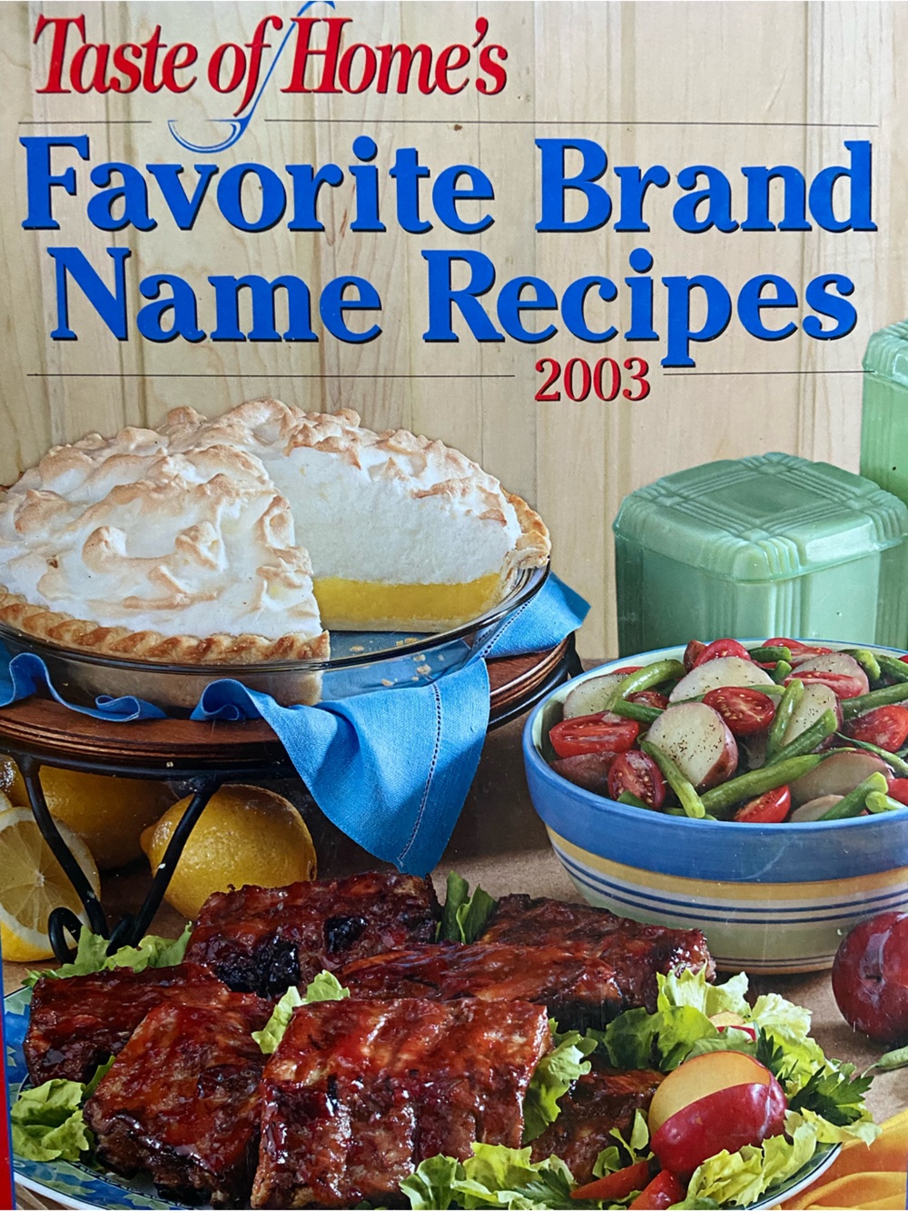 Taste of Home Cookbook Favorite Brand Name Recipes 2003 main dessert meal meals